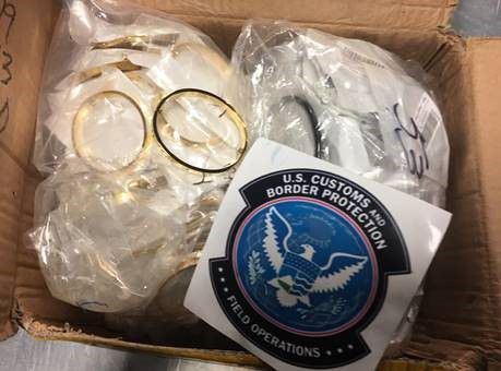 Counterfeit bracelets seized by U.S. Customs and Border Protection in Louisville in summer/fall 2019