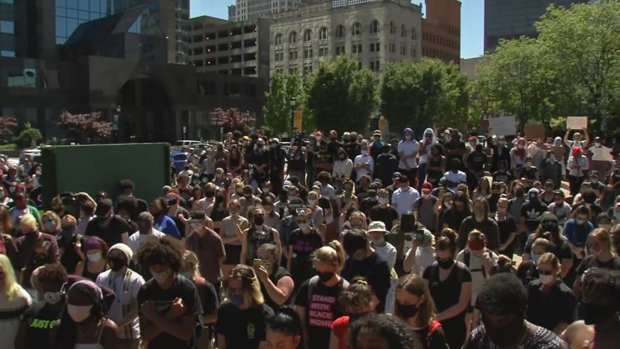 BLM healing ceremony crowd 5-31-20