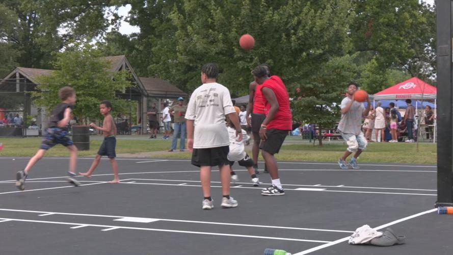 D'Angelo Russell Algonquin Park basketball court renovation 6-28-24