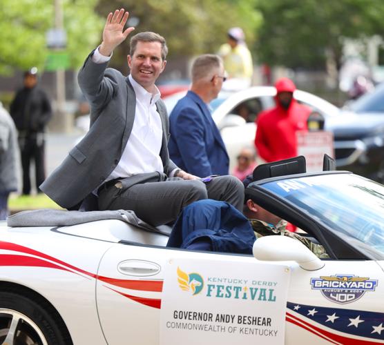 Andy Beshear waves at Pegasus Parade.JPG