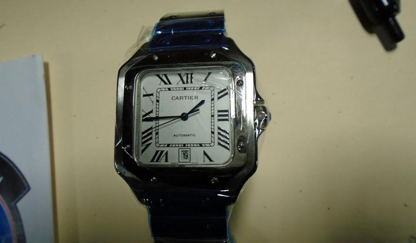Counterfeit watch seized by U.S. Customs and Border Protection officials in June 29 shipment