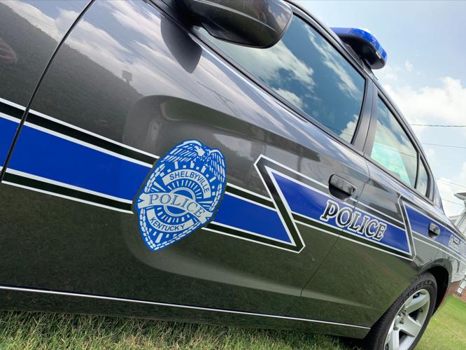 Cruiser that was assigned to Ofc. Thomas Elmore of the Shelbyville Police Department