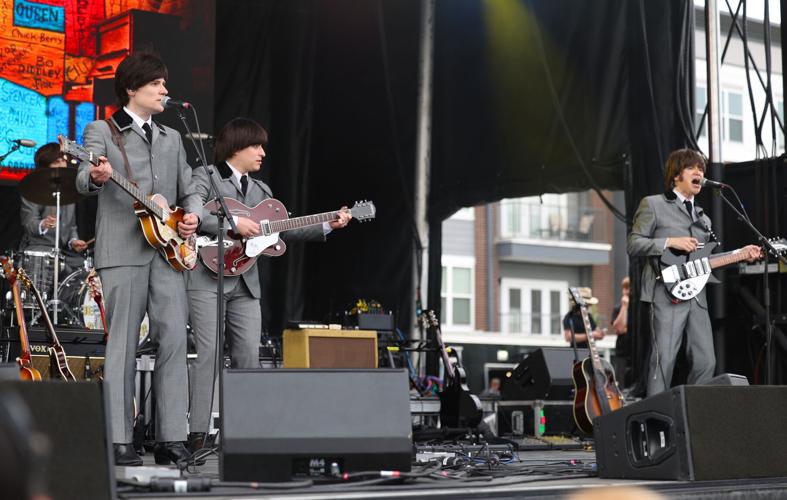 Band plays at Abbey Road on the River.JPG