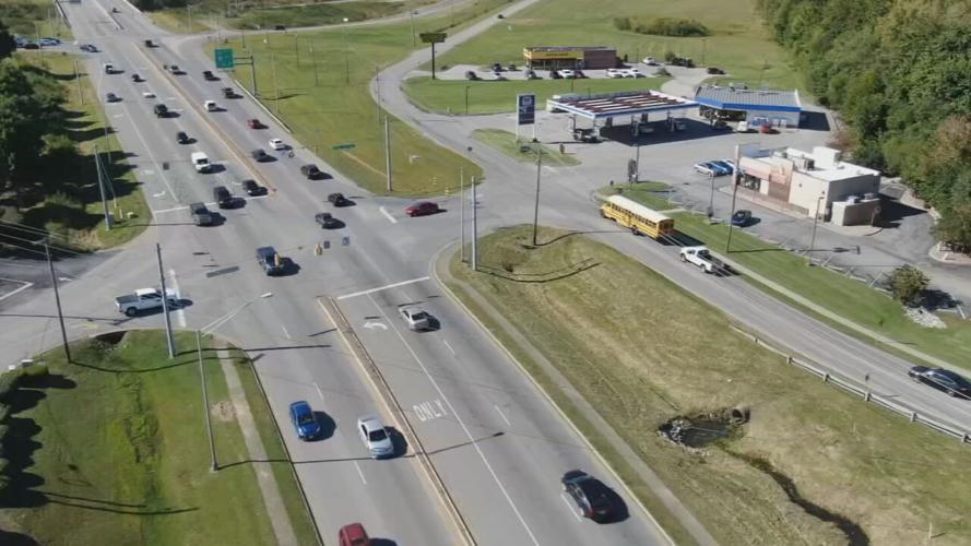 The intersection of Charlestown and Kamer Miller roads in New Albany