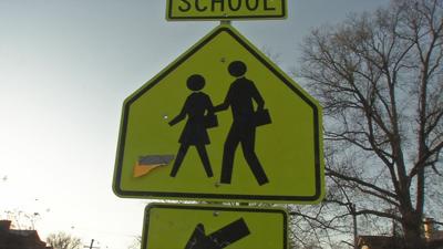 school crossing sign