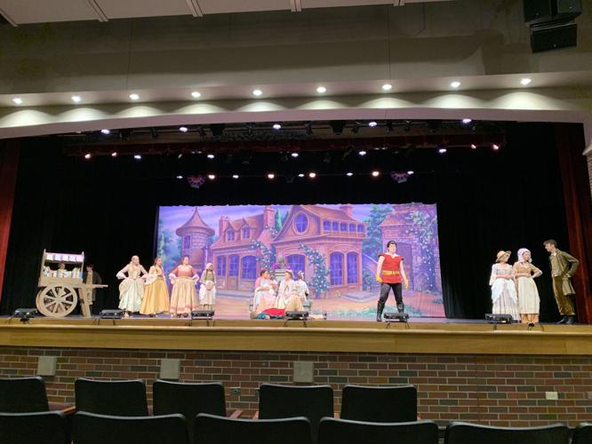 Beauty and the Beast rehearsing