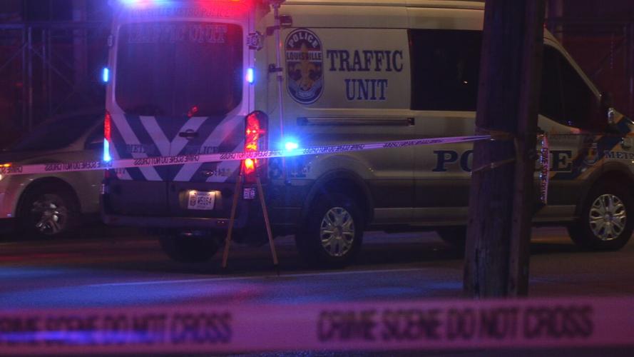 LMPD at 9th and Broadway pedestrian hit 10-17-25