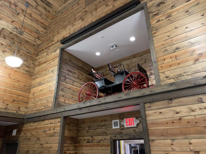 Arts on the Green horse carriage display