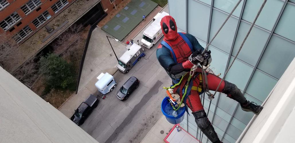 Superhero window washers - 2-20-19