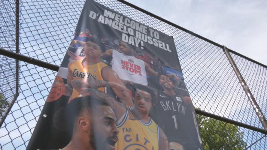 D'Angelo Russell Algonquin Park basketball court renovation 6-28-24