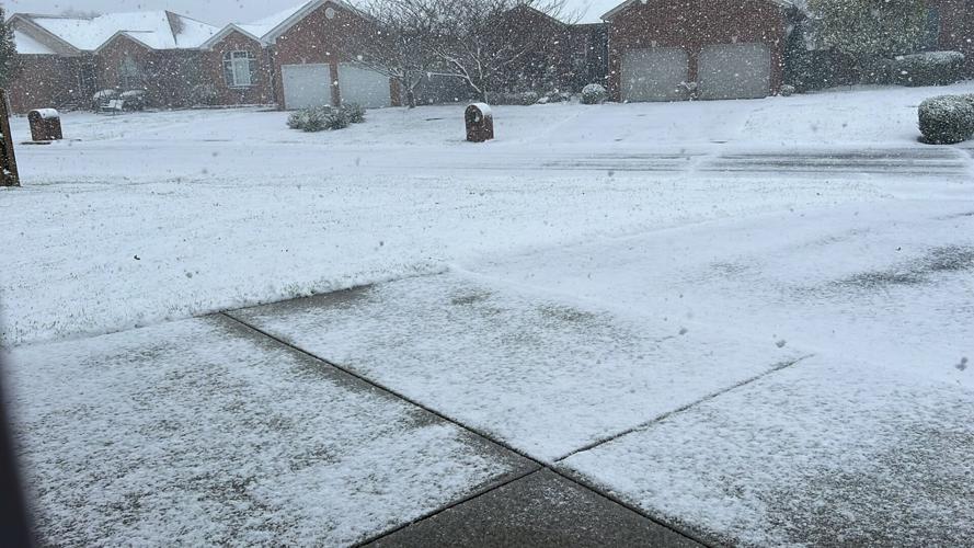 Photos of snow accumulation on Nov. 12, 2022.
