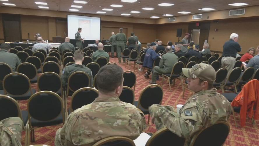 Thunder Pilots at briefing before air show