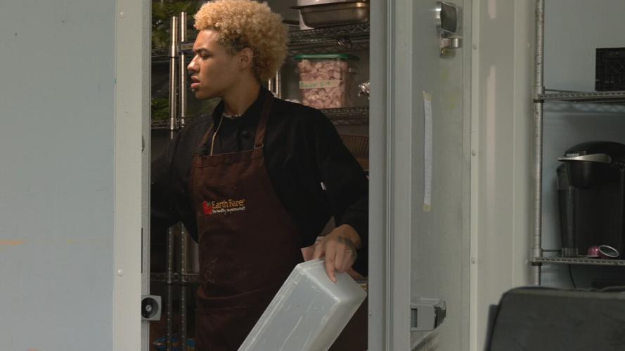 Feed louisville kitchen Manager in walk-in refrigerator 6-14-22