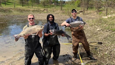 KSU students rescue fish from Buffalo Trace Distillery
