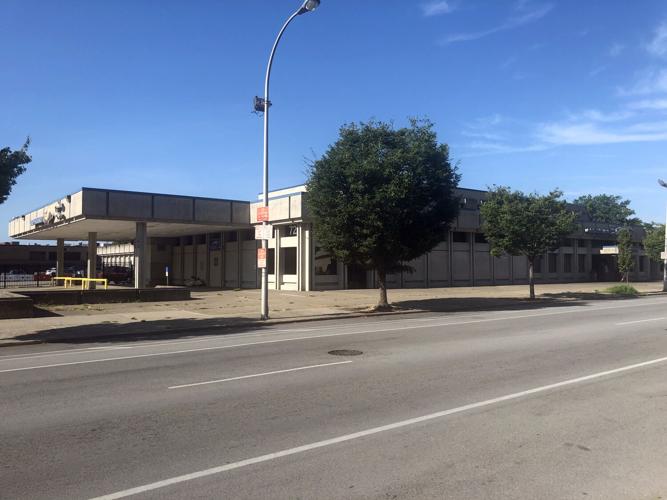 Greyhound station in downtown Louisville