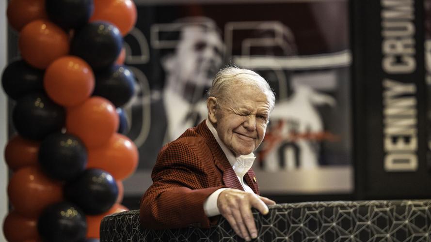 Denny Crum winking