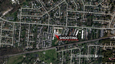 Map of shooting in Klondike neighborhood
