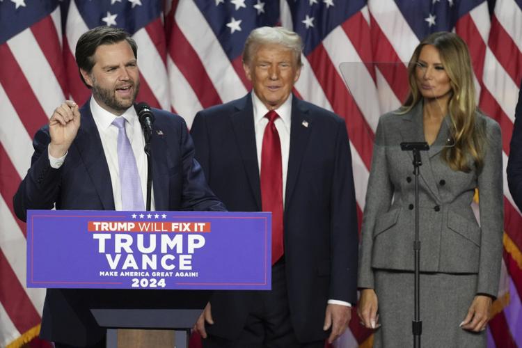 Donald Trump - Melania and JD Vance election night 11-6-2024