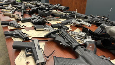 Weapons seized by Louisville ATF and Homeland security