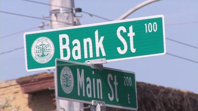 main and bank streets