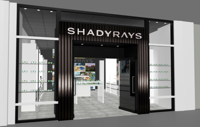 Shady Rays storefront in store opening in Mall of America