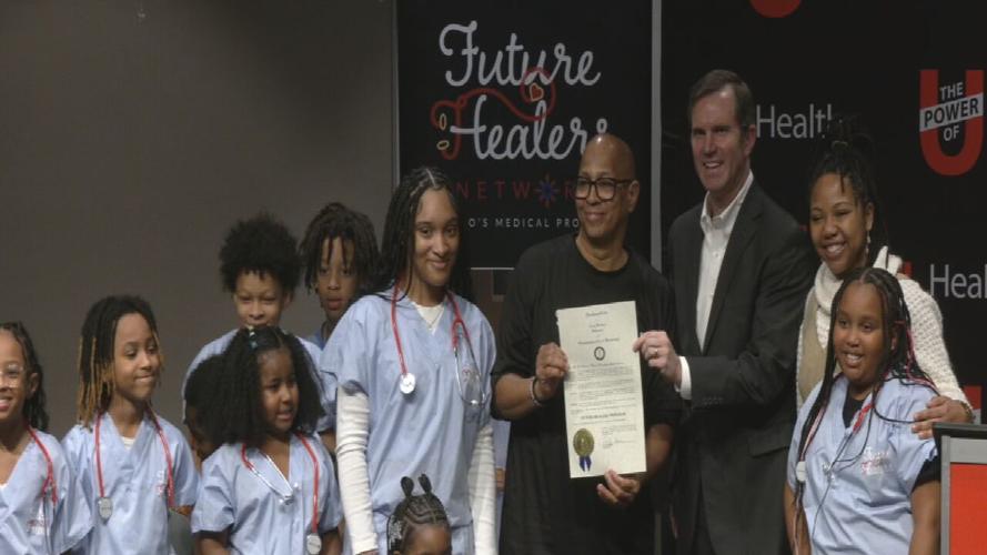 Gov. Andy Beshear in Louisville honoring Future Healers 1-15-25