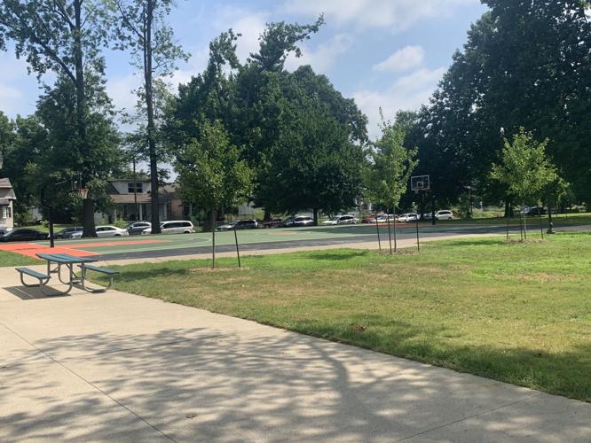Basketball court at Victory Park