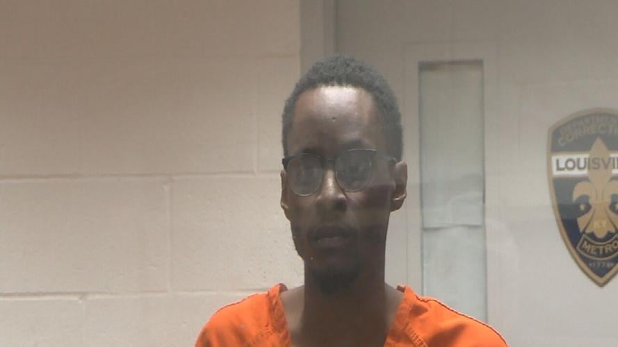 Eric Slayton at an arraignment hearing in Jefferson County court