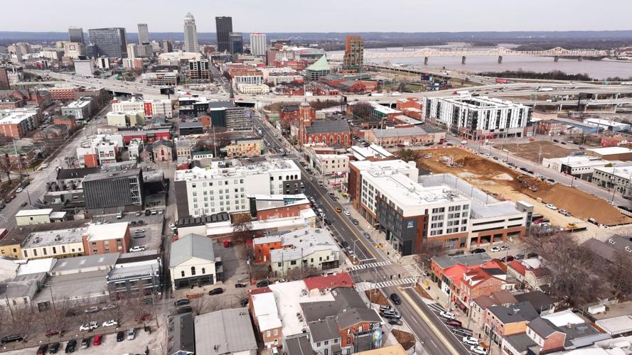 NuLu Streetscape project drone