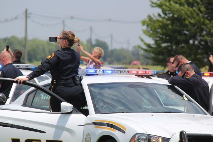 Funeral service and procession for Bardstown Police Ofc. Jason Ellis on May 30, 2013