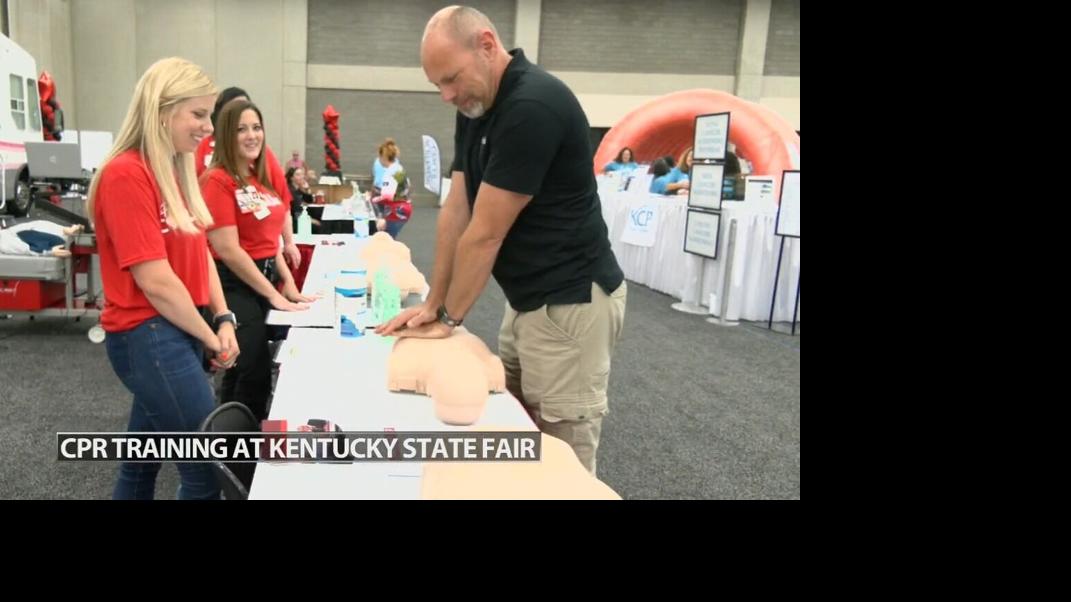 Hands-only CPR training at KY State Fair - 8.15.24