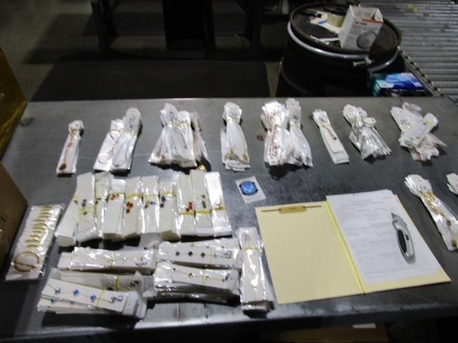 Fake designer jewelry seized at Lou. airport - 7.3.24