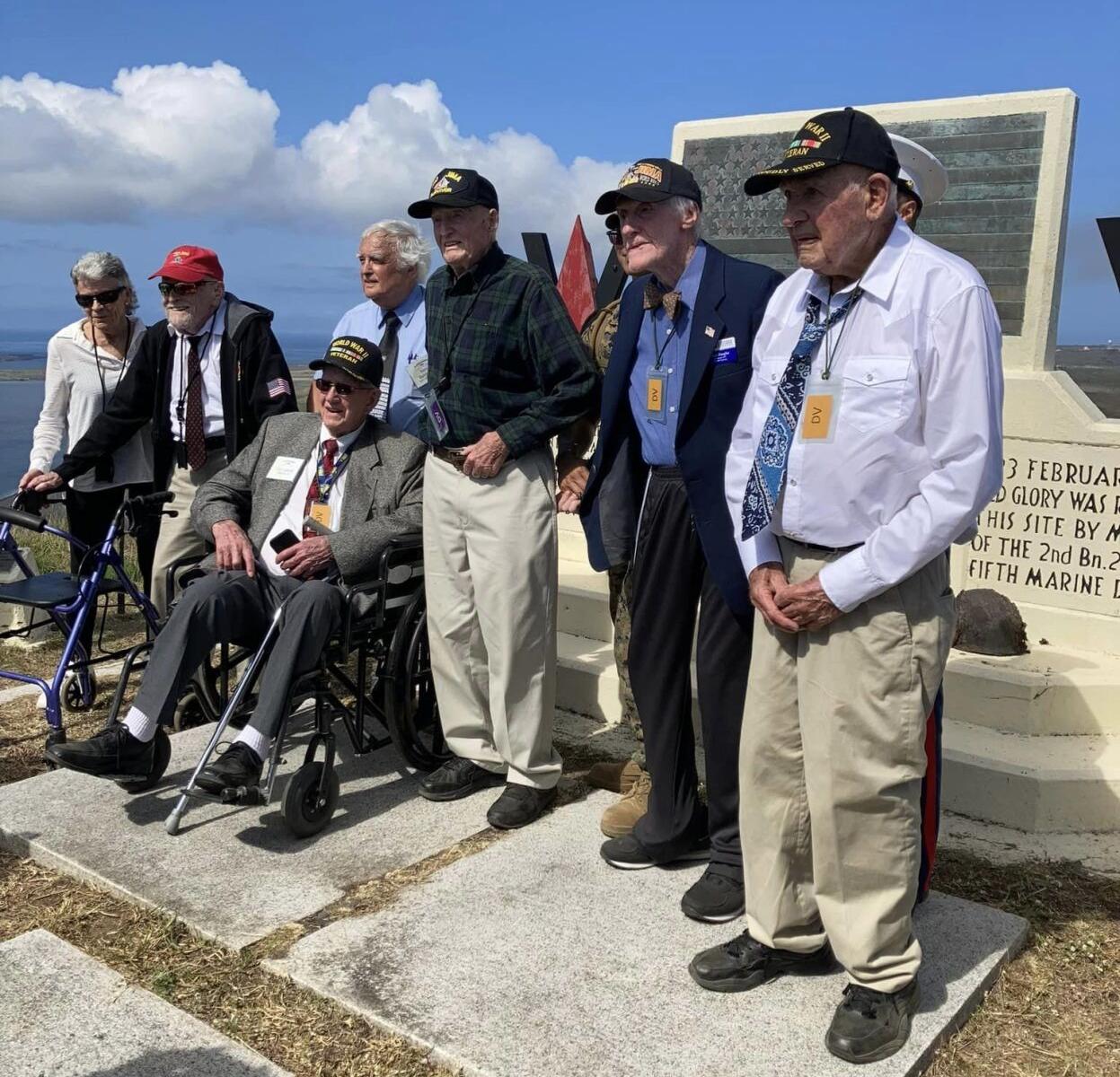 Faughn visits Iowa Jima