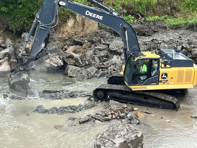 Blackiston Mill Dam removal work begins - 7.7.25