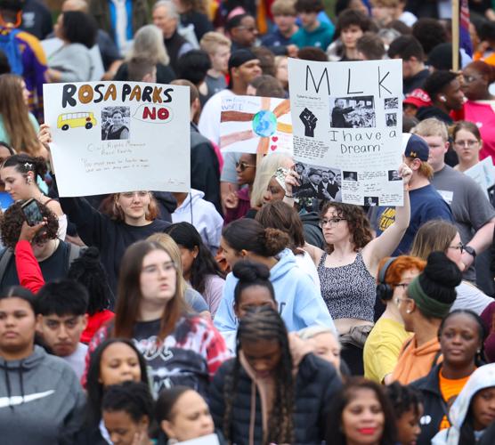 Rosa Parks poster at March on Frankfort.JPG