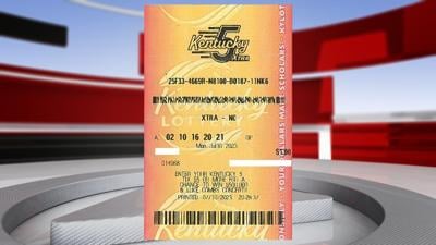 Ky lottery Jackpot 5 winning ticket