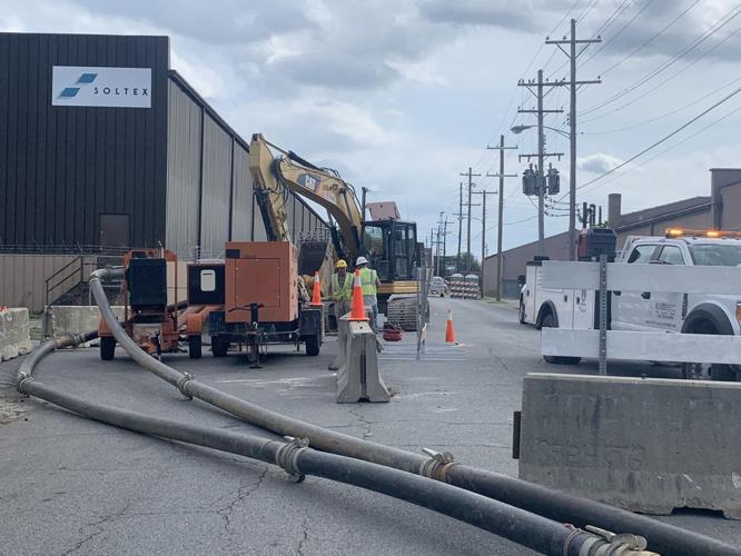 Sewer Line Collapse 15 and Wilson