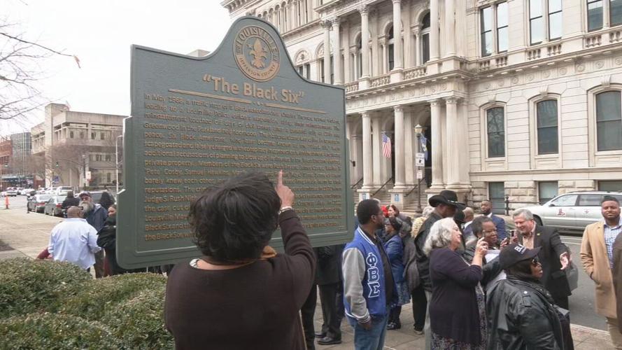The Black Six historical marker downtown.jpeg