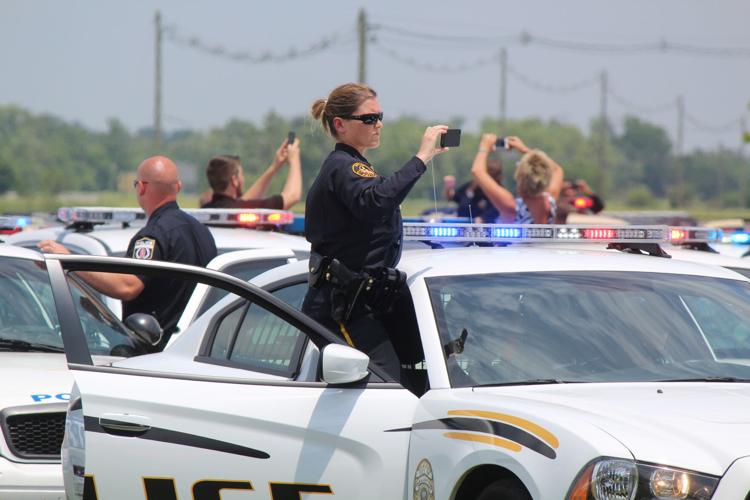 Funeral service and procession for Bardstown Police Ofc. Jason Ellis on May 30, 2013