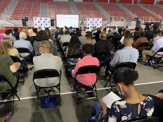 Crowd at community forum