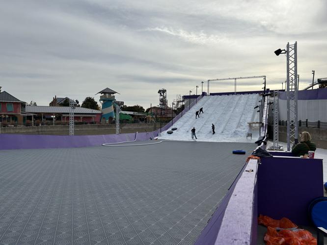 Christmas at Kentucky Kingdom prep 11-8-24