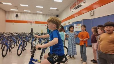 Free bikes at Fern Creek Elementary