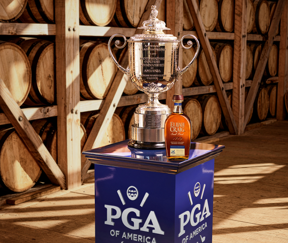 Elijah Craig Bourbon on PGA championship trophy