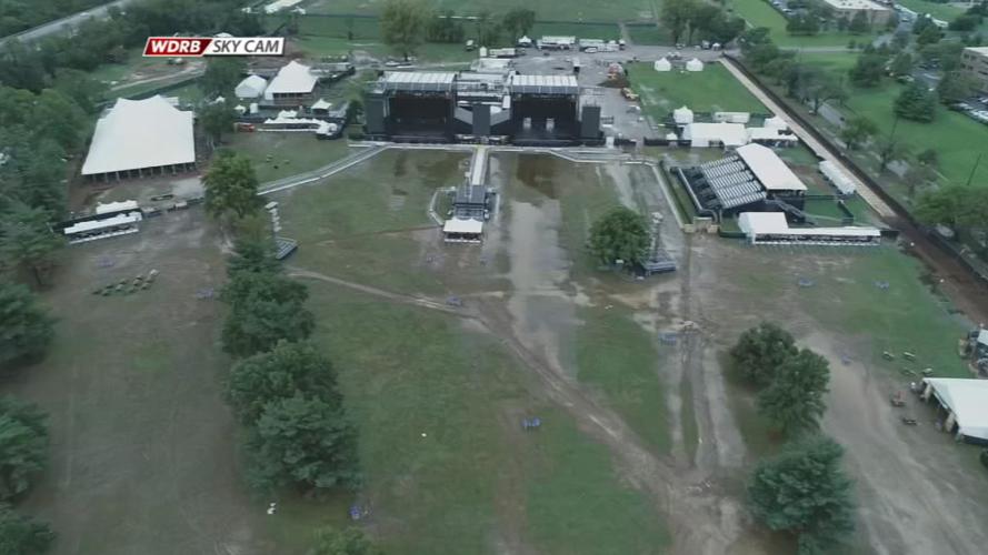 Champions Park 2018 flooding (drone shot)