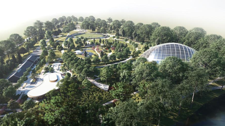 Louisville's Waterfront Botanical Gardens expansion rendering
