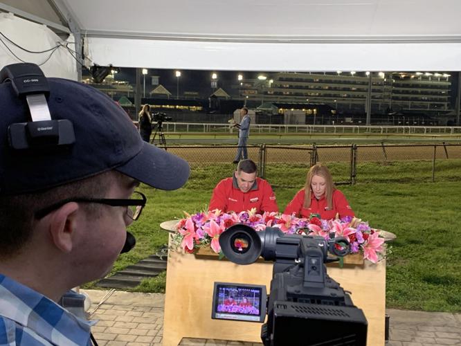 WDRB Camera Operator Nick Wheeler at Churchill Downs on May 2, 2022