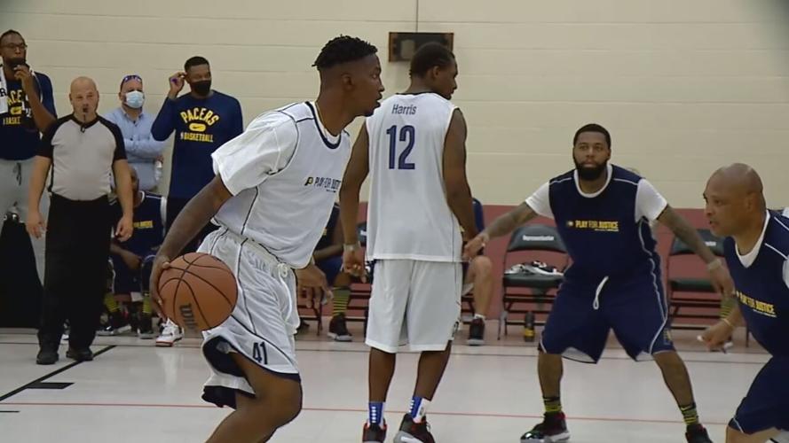 Indiana Pacers players visit Putnamville Correctional Facility in Oct. 2021