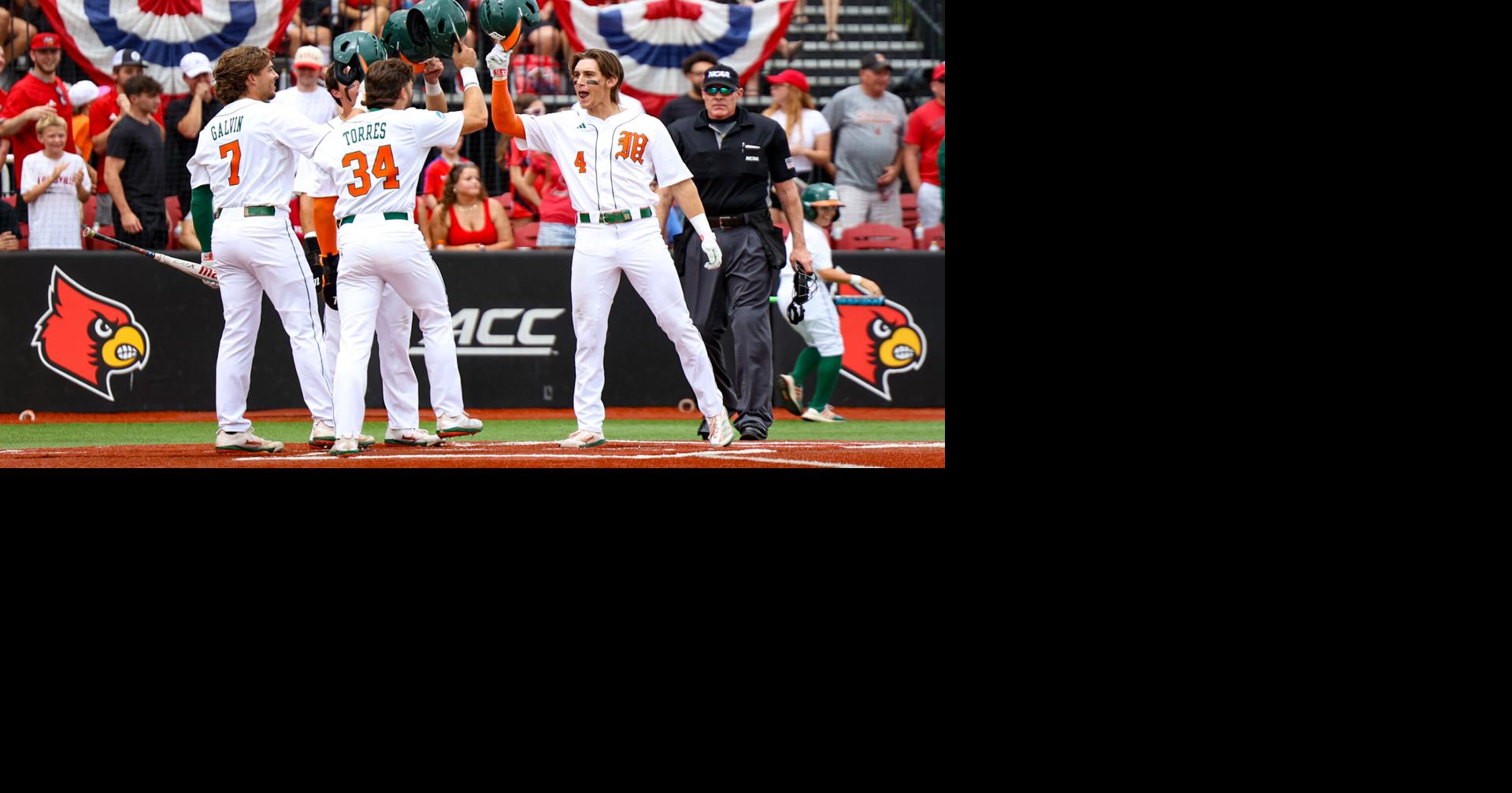 BOZICH | Miami beats Louisville, 9-6, to put College World Series trip on hold