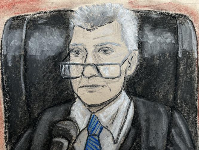 Judge Charles Simms III Courtroom Sketch