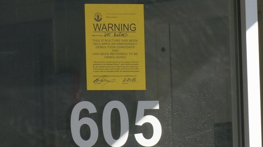 Demolition notice on 310 @ NuLu apartments